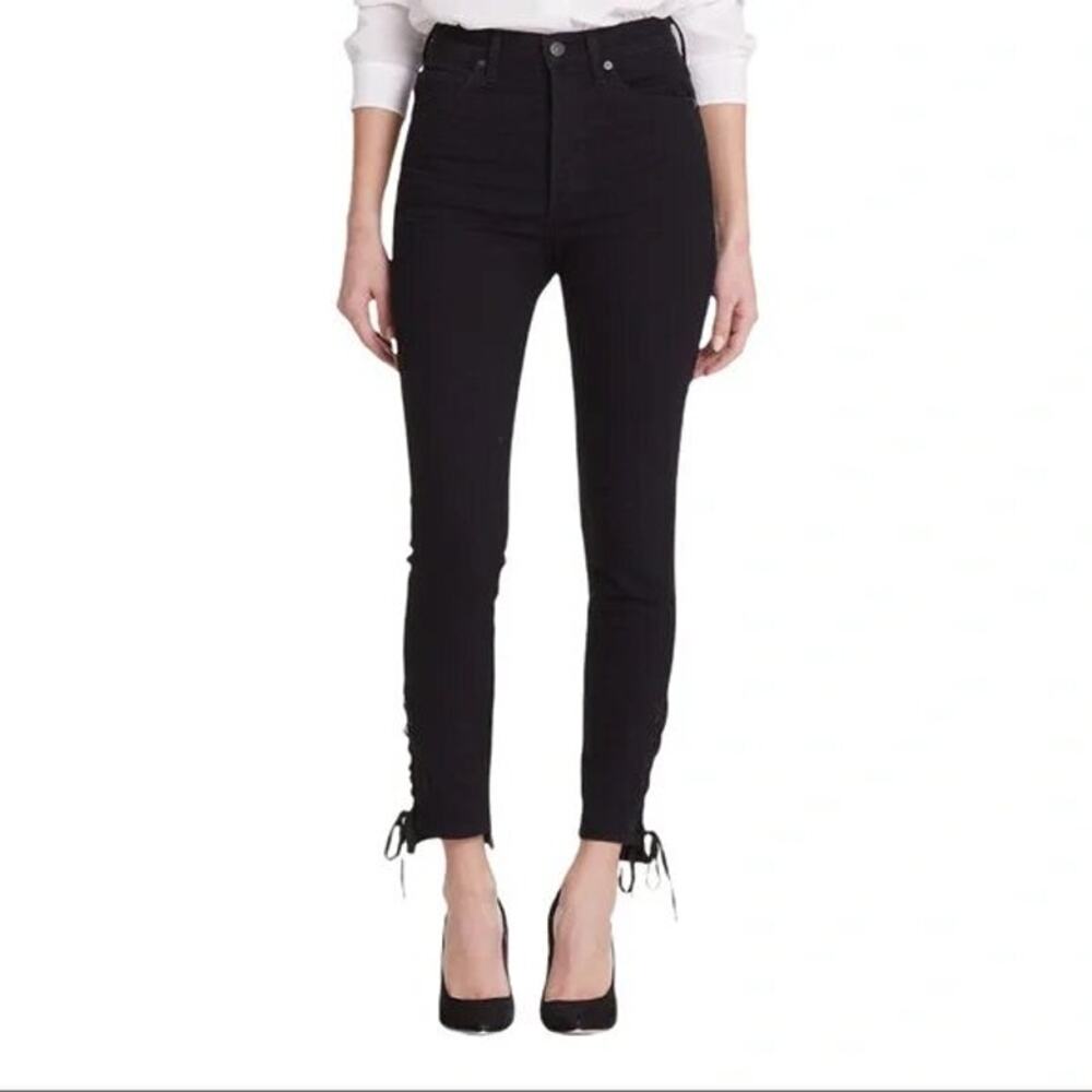 CITIZENS OF HUMANITY Olivia High Rise Lace-Up Skinny Ankle Jeans Size 26